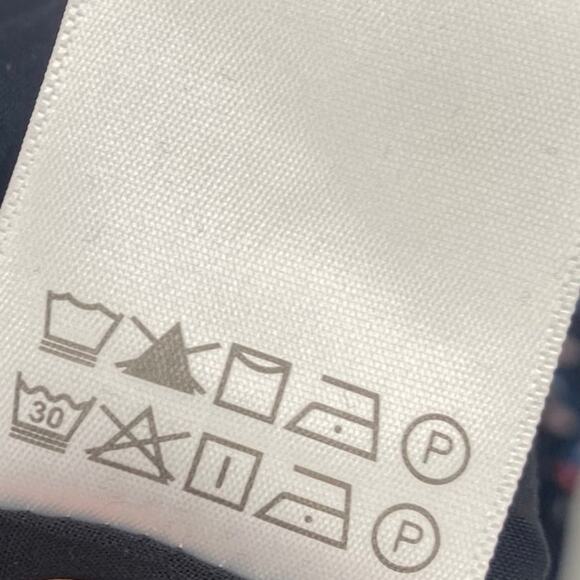 Modcloth Ditsy Floral Maxi Dress V Neck Puff Sleeve Tiered Skirt Black Red Large - Picture 8 of 8